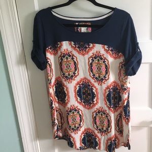 Anthropologie patterned top