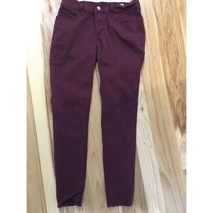 Levi's 710 Super Skinny Maroon Pants