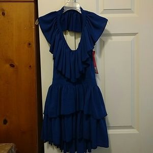 Blue Halter Dress
