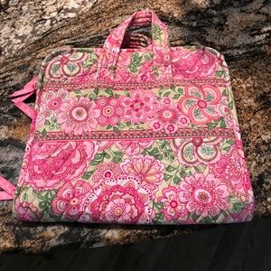 Vera Bradley retired pink hanging make up bag