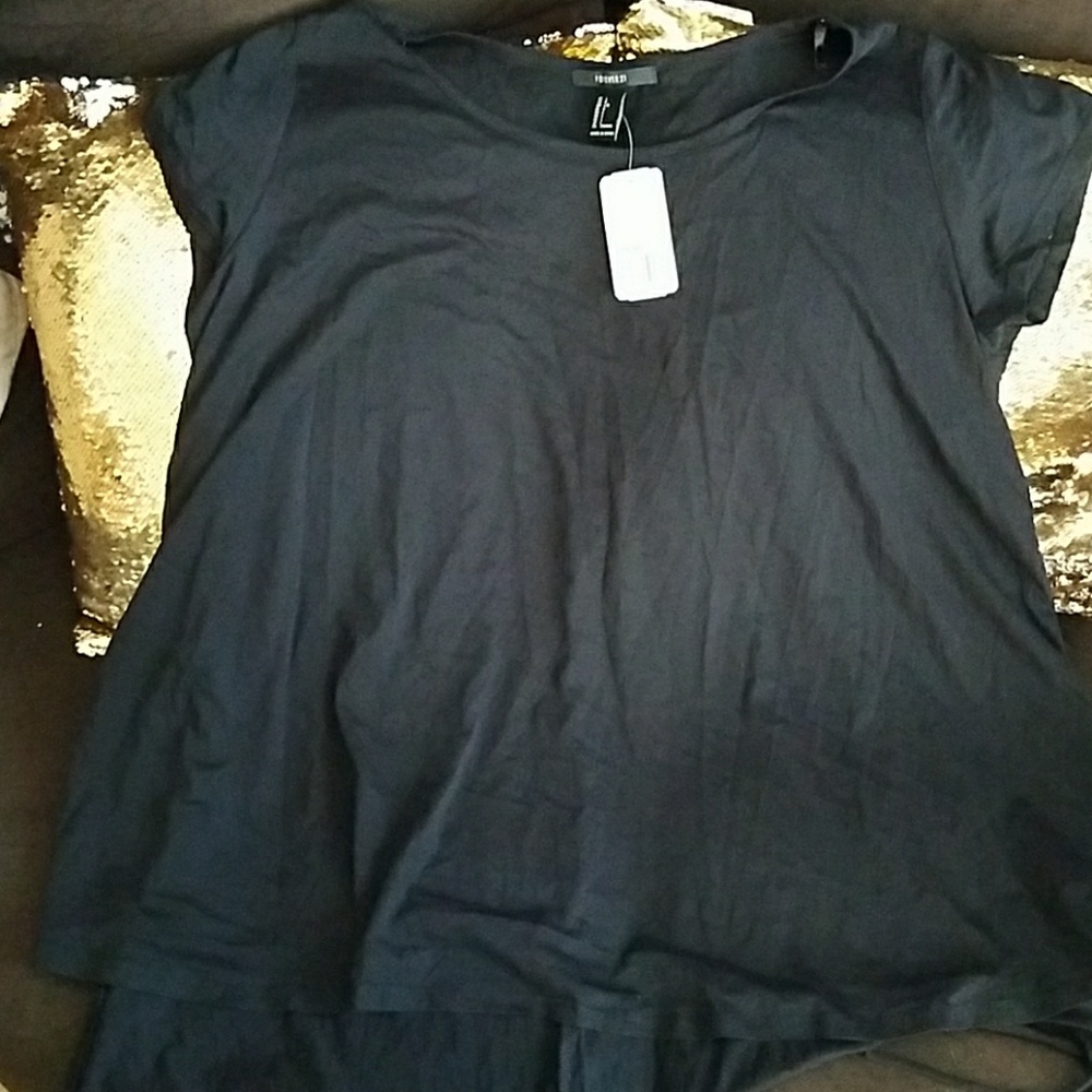 Lace up t-shirt