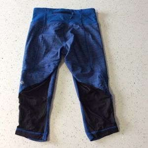 Lululemon fitted capris with raffles detail