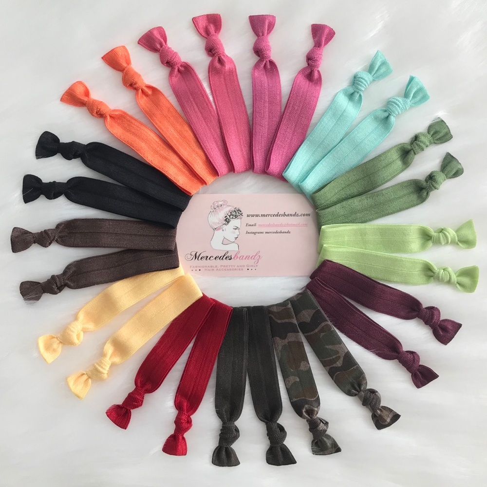 Lot of 26 Radiant solid color hair Ties