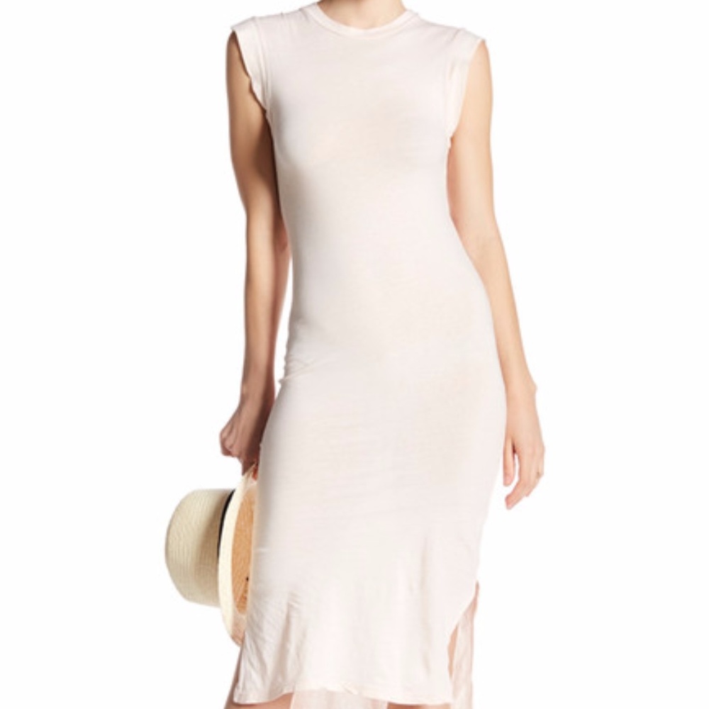 C & C California Finn Muscle Tee Midi Dress Size
