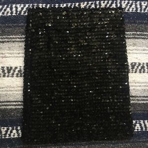 Vintage A. Broad Black Sequin Skirt.