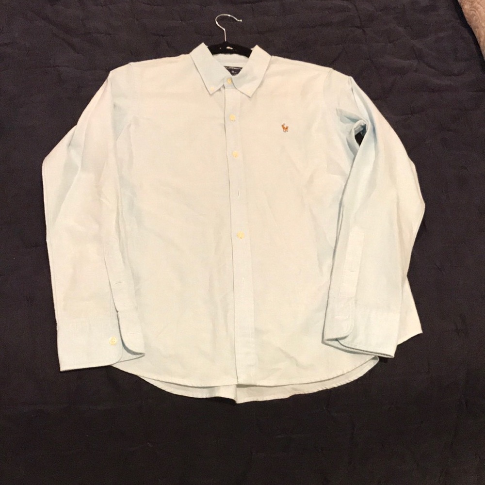 Light Blue Polo Button Up