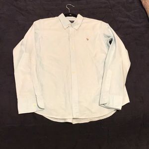 Light Blue Polo Button Up