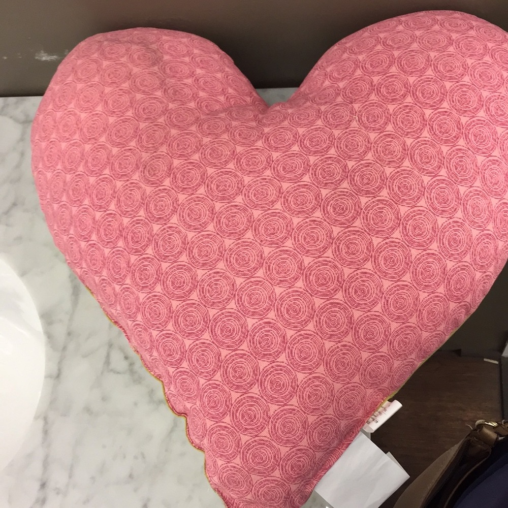 New with tags 'Love much " heart shaped pillow - Picture 3 of 3