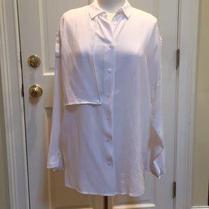 Equipment white silk blouse