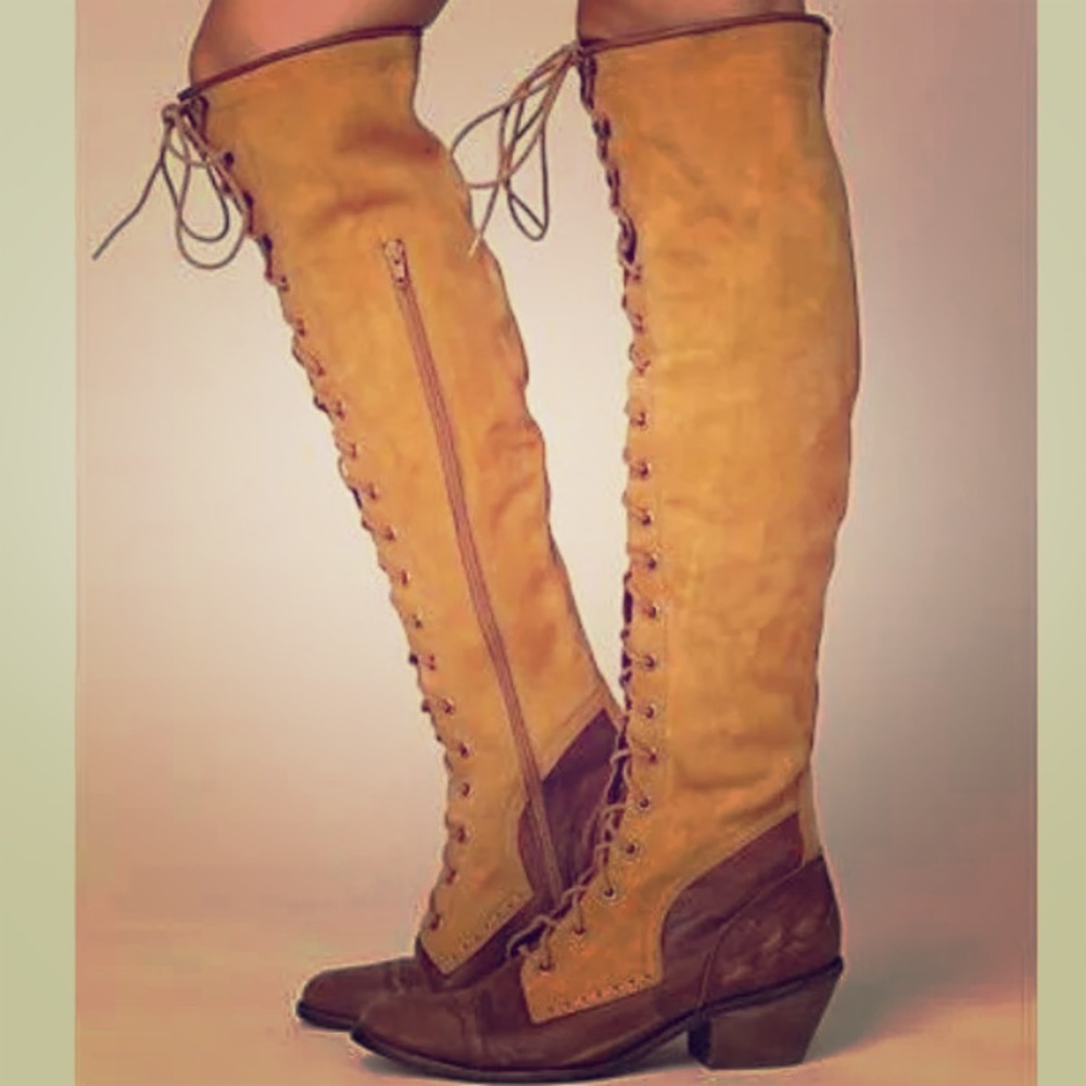 Jeffrey Campbell Free People Lace Up Boots
