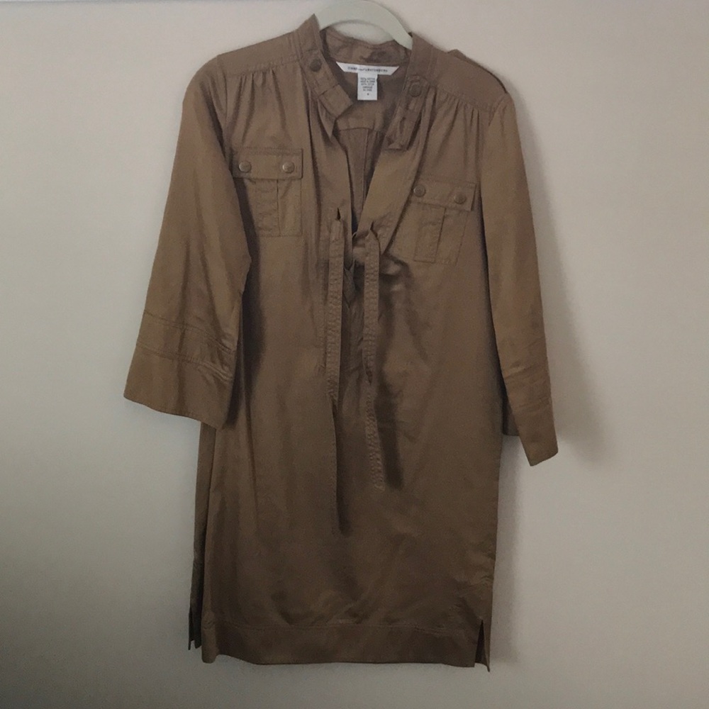 Deep gold midi dress