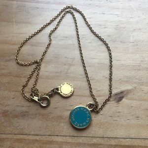 Marc Jacobs Logo Disc Pendent Necklace