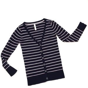 🌈PRETTY NAVY BLUE AND PINK LONG CARDIGAN