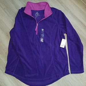 Super soft purple pullover jacket