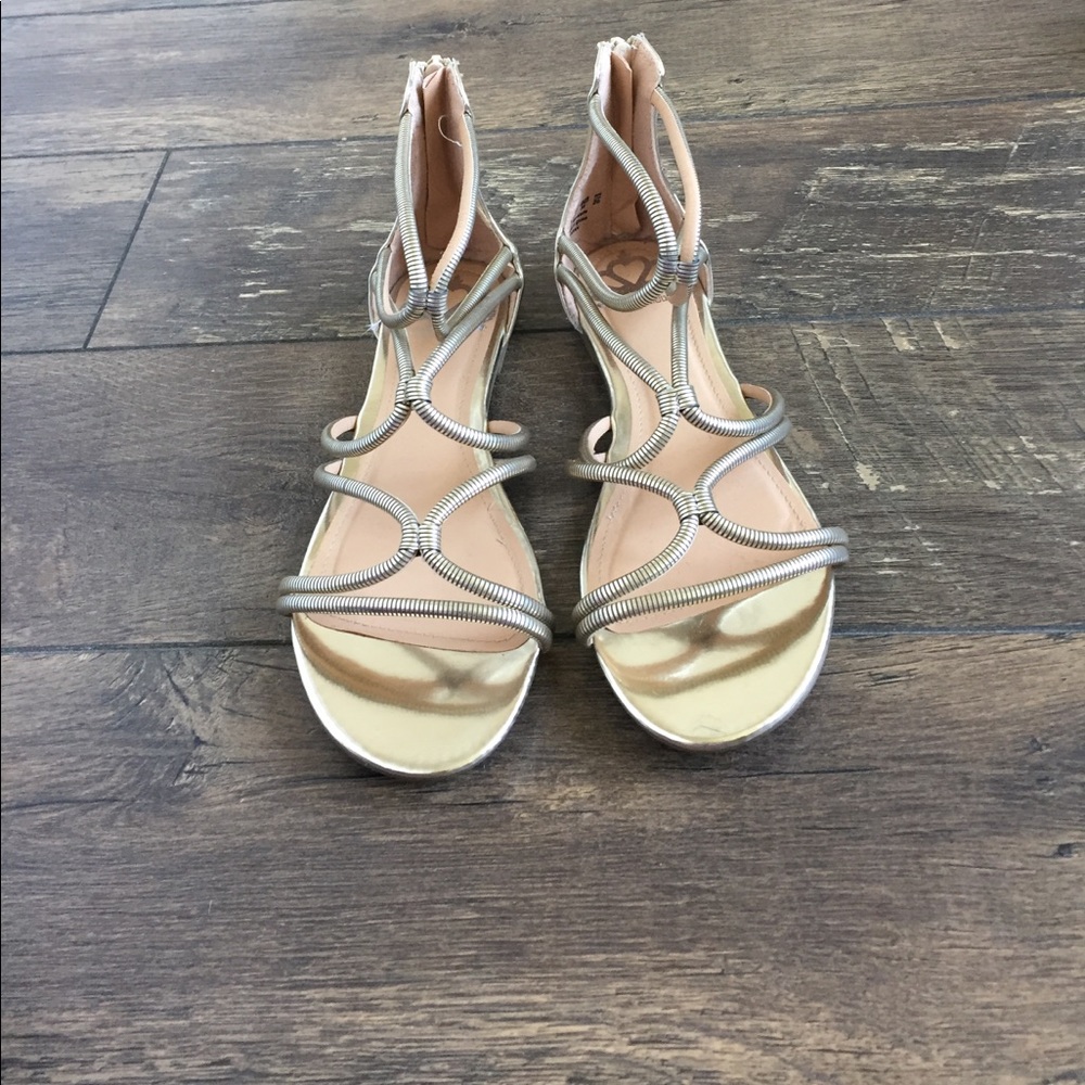 Gold sandals