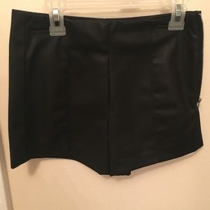 Forever 21 Leather Shorts side zip