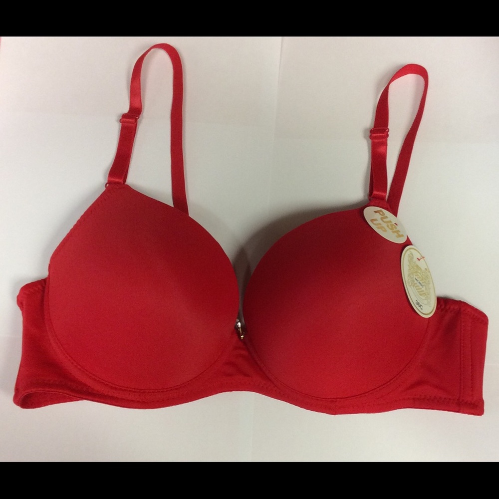 Push-Up Underwire Bra Red NWT