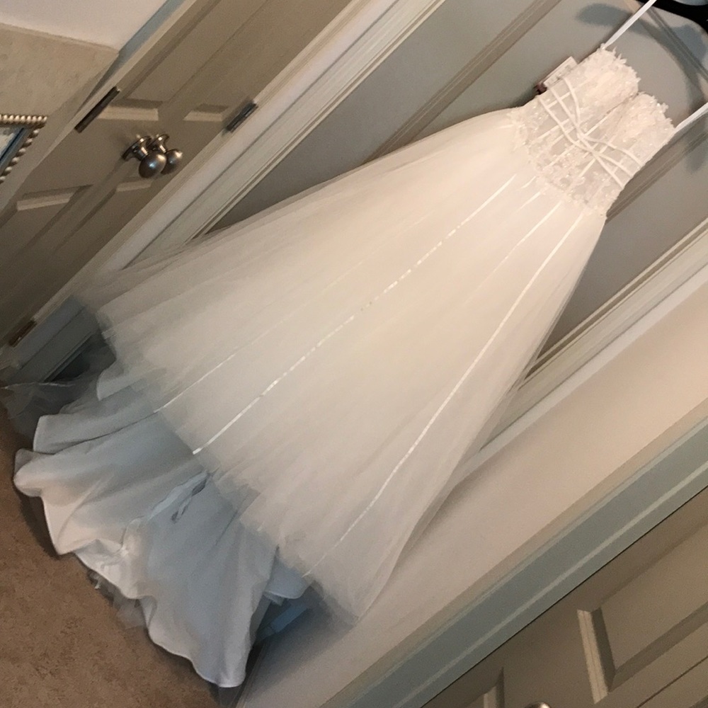 Impression Bridal white wedding gown