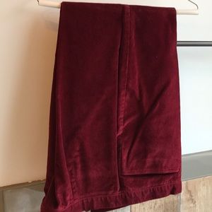 Maroon corduroy pants