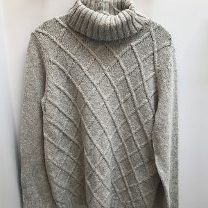 Anne Klein Grey Turtleneck Sweater Anne Klein Grey Turtleneck Sweater