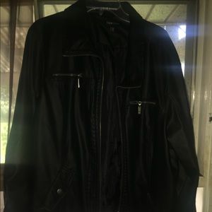 Black bomber jacket