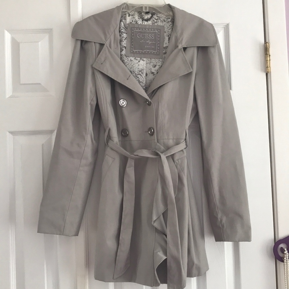 GUESS Grey Trench Coat