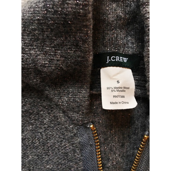 SOLD • J Crew Sparkly Zip Up 💎 - Picture 2 of 4