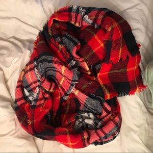 Plaid Blanket style Scarf