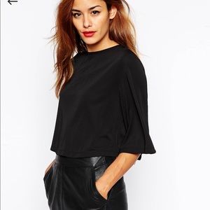 Asos Crop Top with Fringe Back