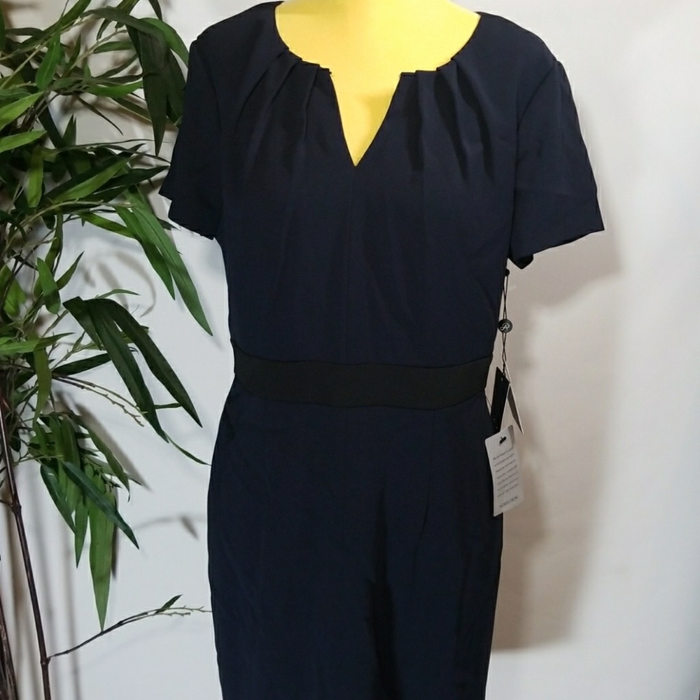Adrianna  Papell Navy Dress - Picture 3 of 8
