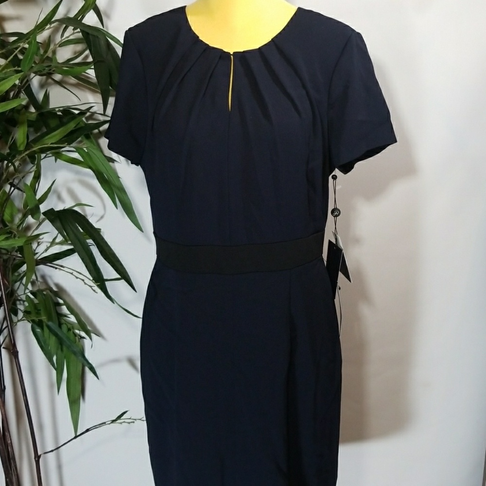 Adrianna  Papell Navy Dress - Picture 4 of 8