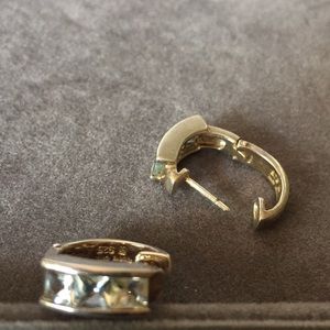 Sterling silver earrings, 925