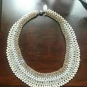 Beaded collar necklace