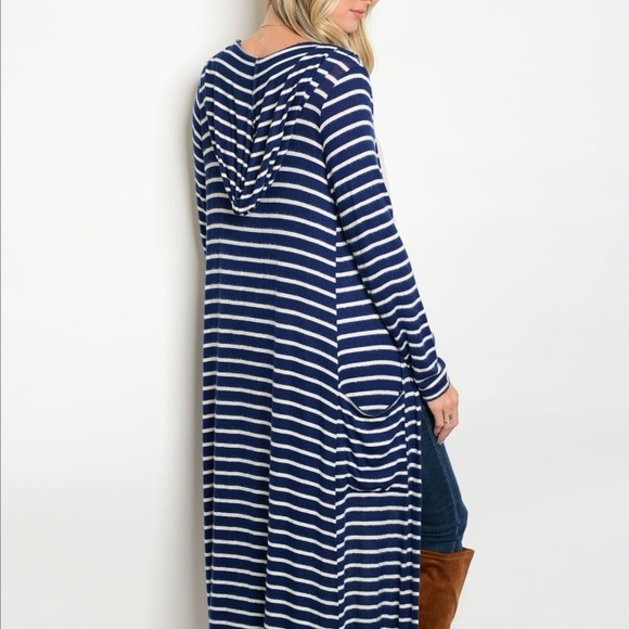 SOLD ON POSHMARK 🔥LAST ONE Hooded Long Cardigan - Picture 3 of 6