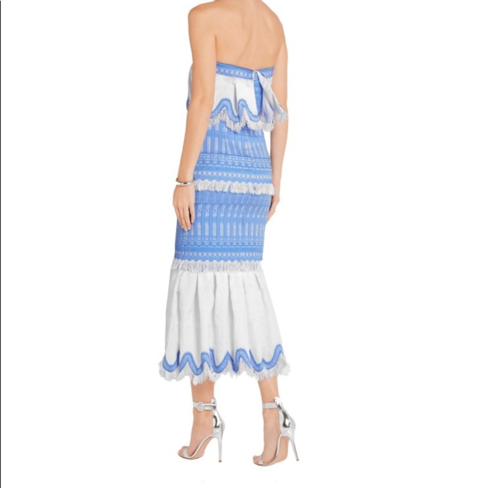 Jonathan Simkhai Strapless Cotton-blend Dress - Picture 2 of 7