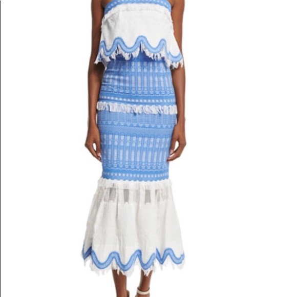 Jonathan Simkhai Strapless Cotton-blend Dress - Picture 3 of 7