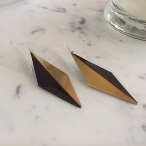 Black and Gold Earrings