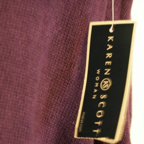 New 3X V neck purple pizaaz sweater - Picture 4 of 5
