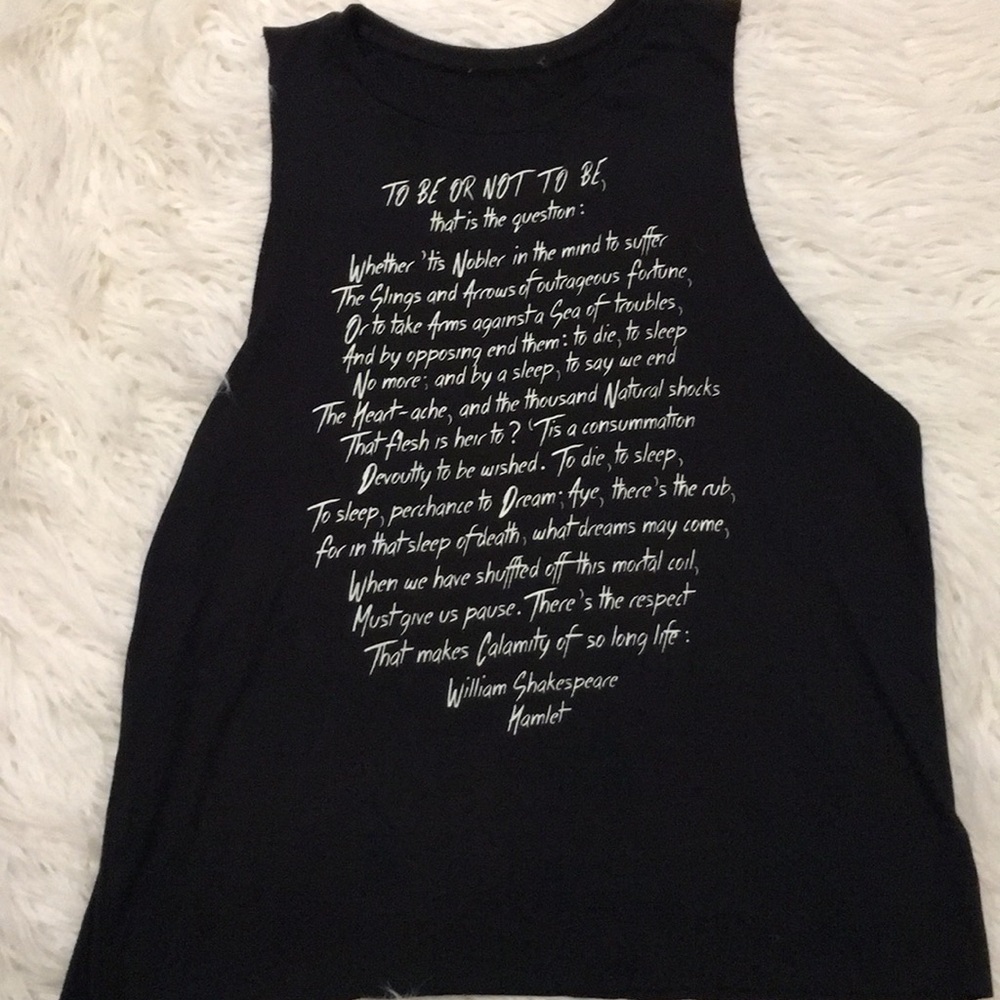 Forever 21 Shakespeare Muscle Tee