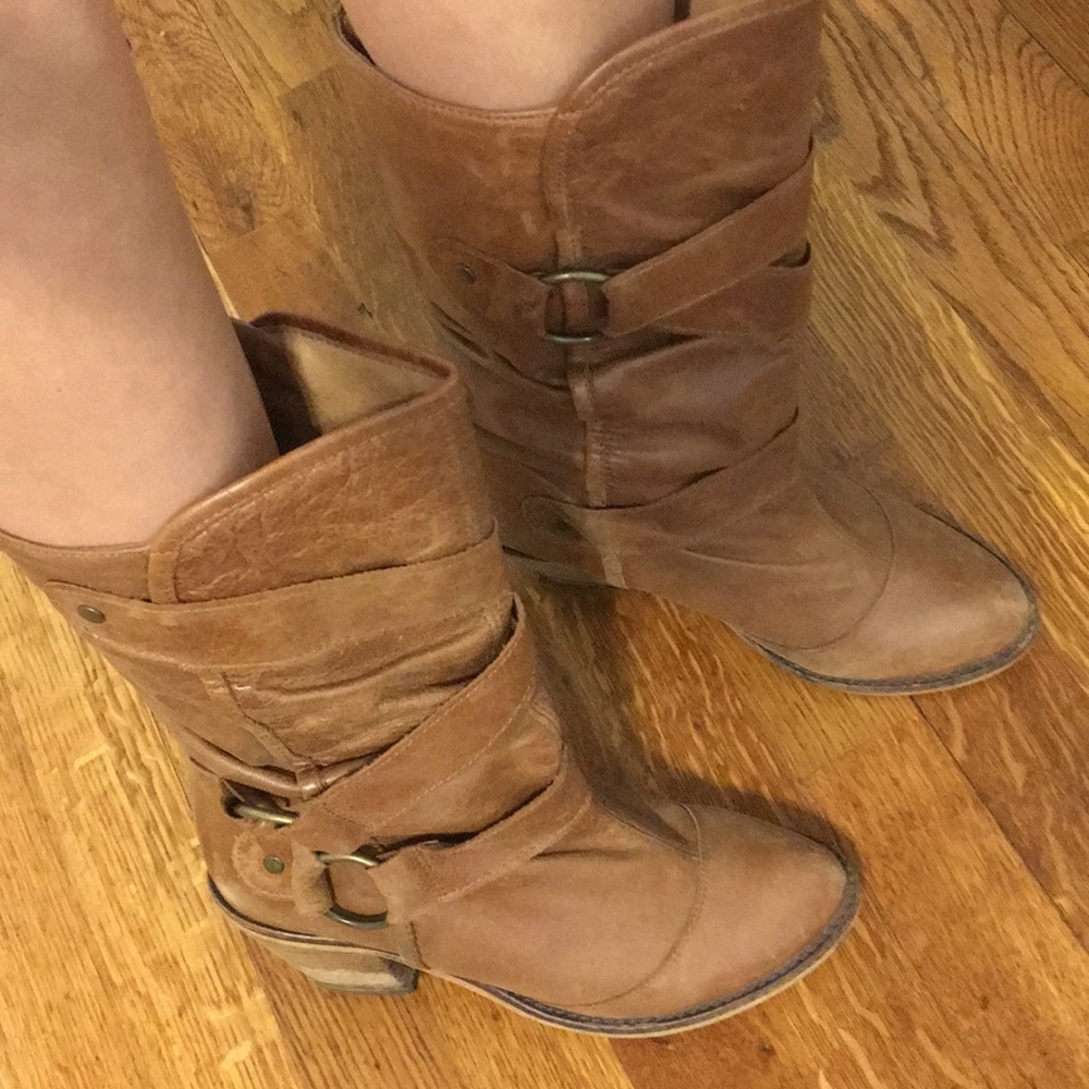 Steve Madden Tan Leather Boots