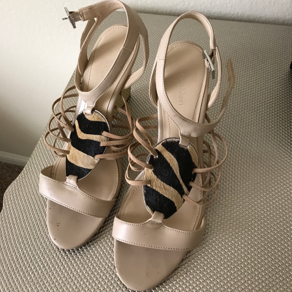 Calvin Klein wedge sandals