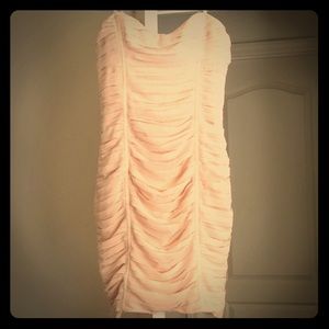 Nude sweetheart dress
