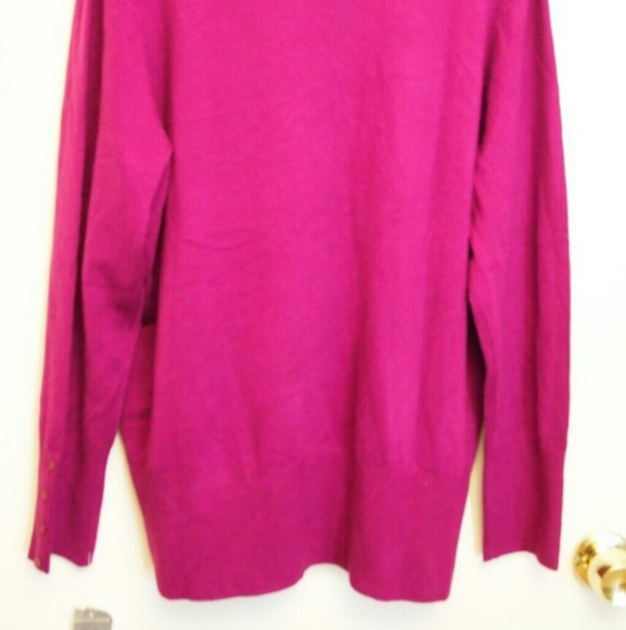 Magenta color Womens sweater JM Collection - Picture 2 of 4