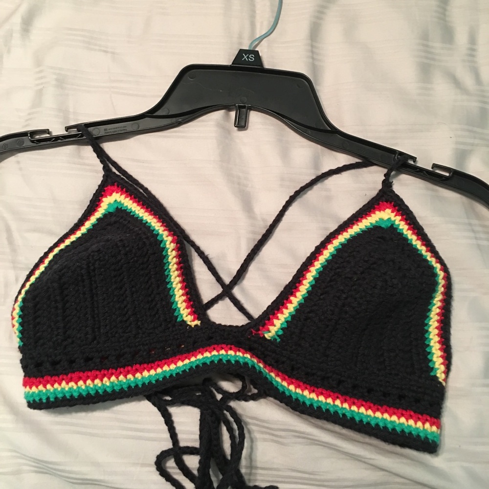 Handmade crochet bikini top