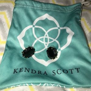 Kendra Scott retired black Morgan Stud Earrings
