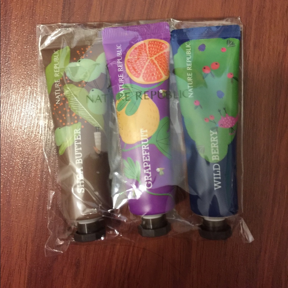 BUNDLE!!  3 Hand creams from nature republic