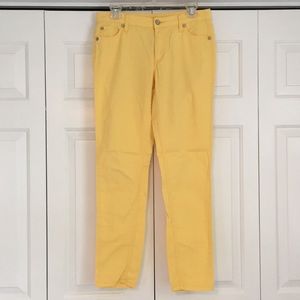 Yellow Cotton Jeans