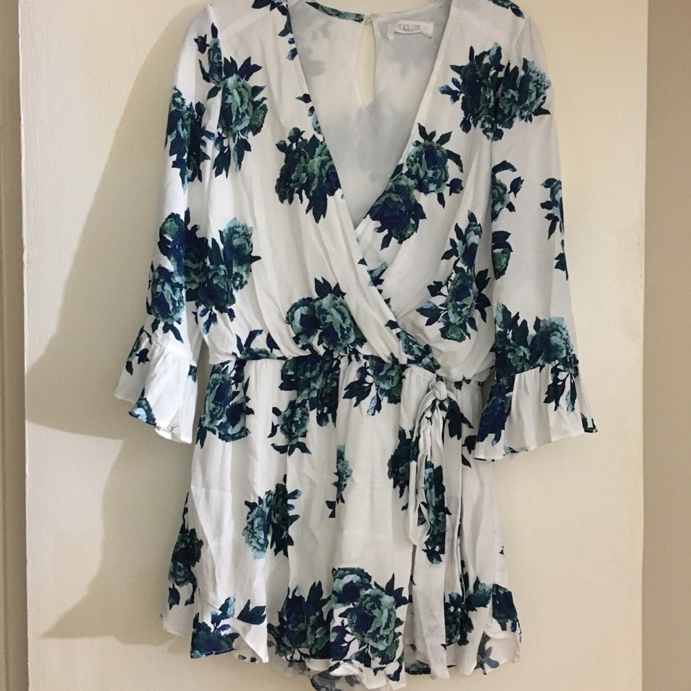 White Floral Romper