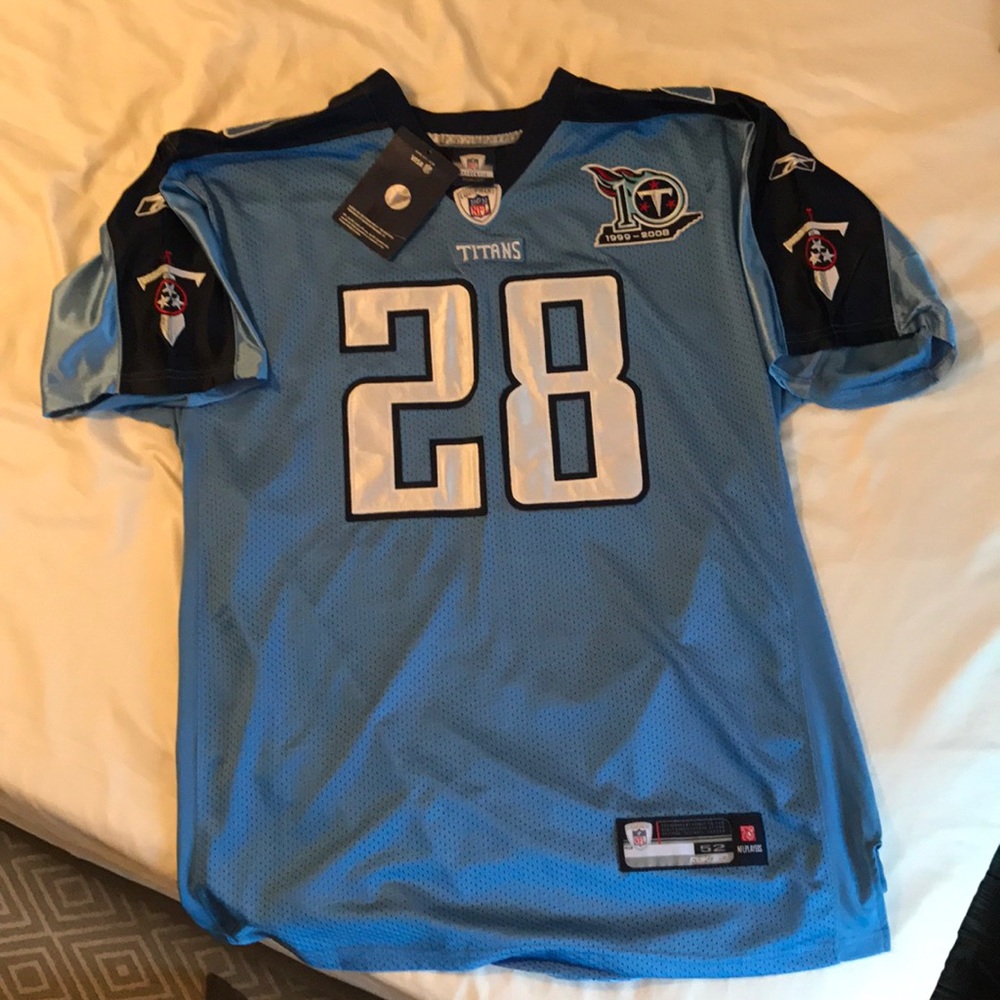 RBK Authentic Tennessee Titans #28 Chris Johnson