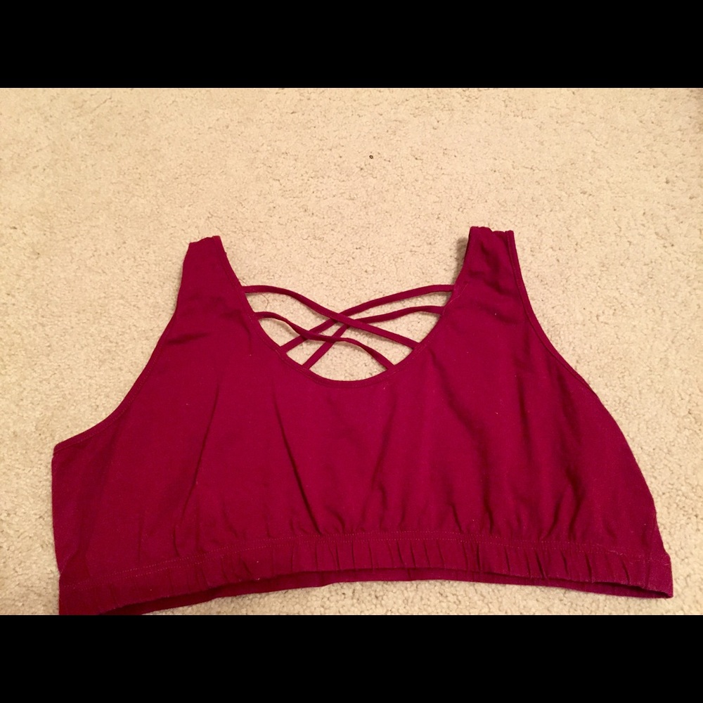 Maroon plus bralette